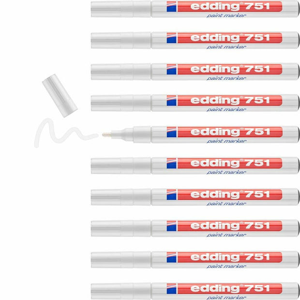 Permanent marker Edding E751 White 10Units