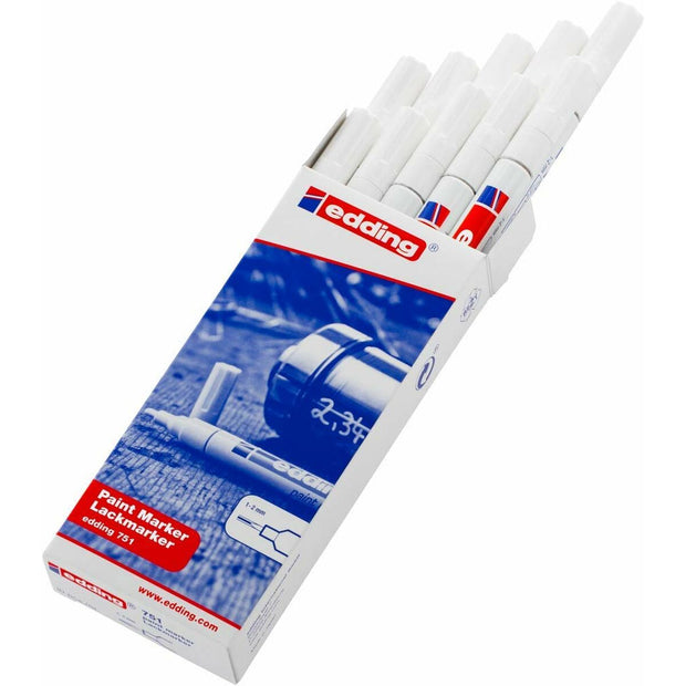 Permanent marker Edding E751 White 10Units