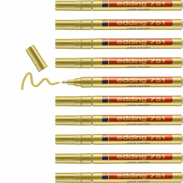 Permanent marker Edding 751 Golden 10Units