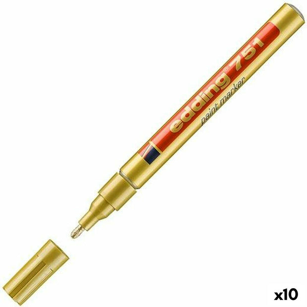 Permanent marker Edding 751 Golden 10Units