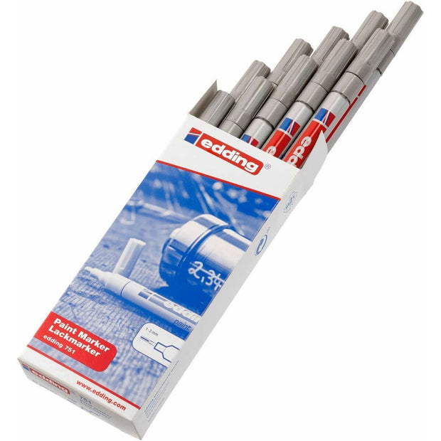 Permanent marker Edding 751 Silver 10Units