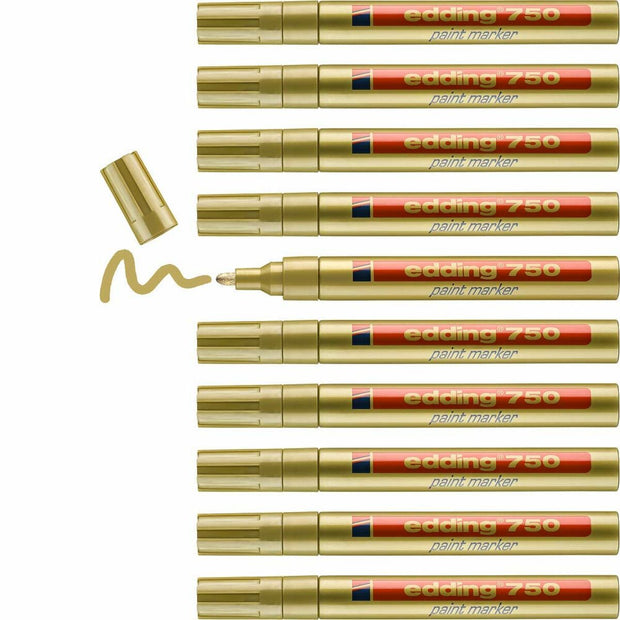 Permanent marker Edding 750  Gold 10Units