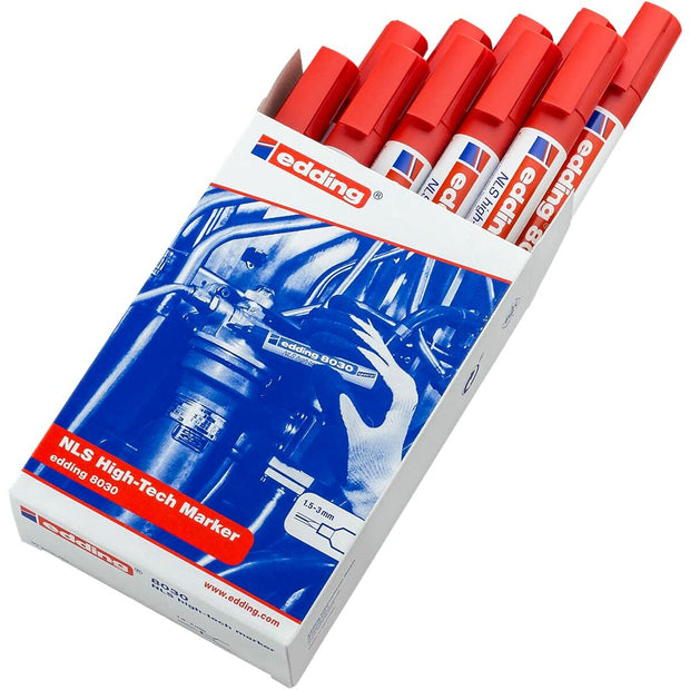 Permanent marker Edding e-8030 Red 10Units