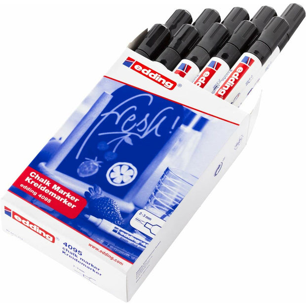 Liquid chalk marker Edding 4095 Black 10Units