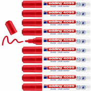 Liquid chalk marker Edding 4095 Red 10Units