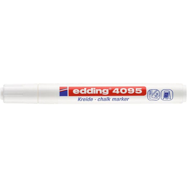 Liquid chalk marker Edding 4095 White 10Units