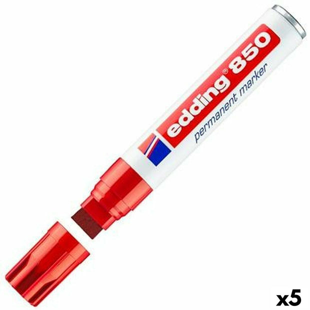 Permanent marker Edding 850 Red 5 Units