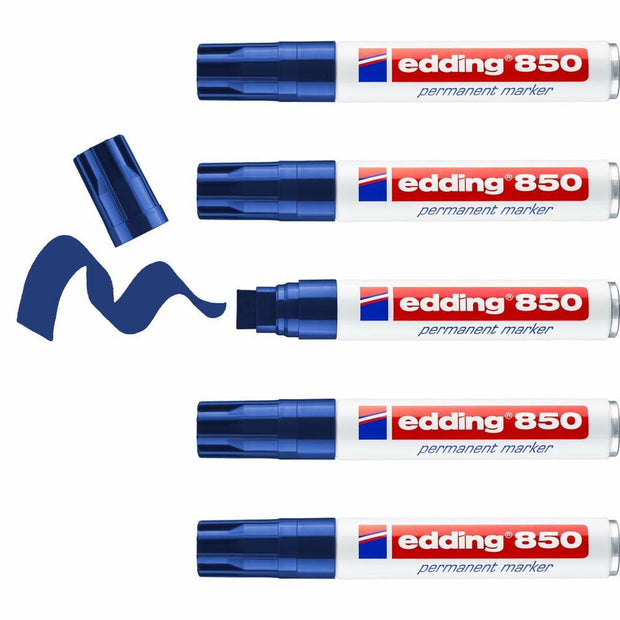 Permanent marker Edding 850 Blue 5 Units