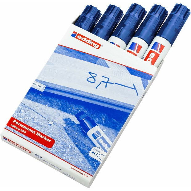 Permanent marker Edding 850 Blue 5 Units