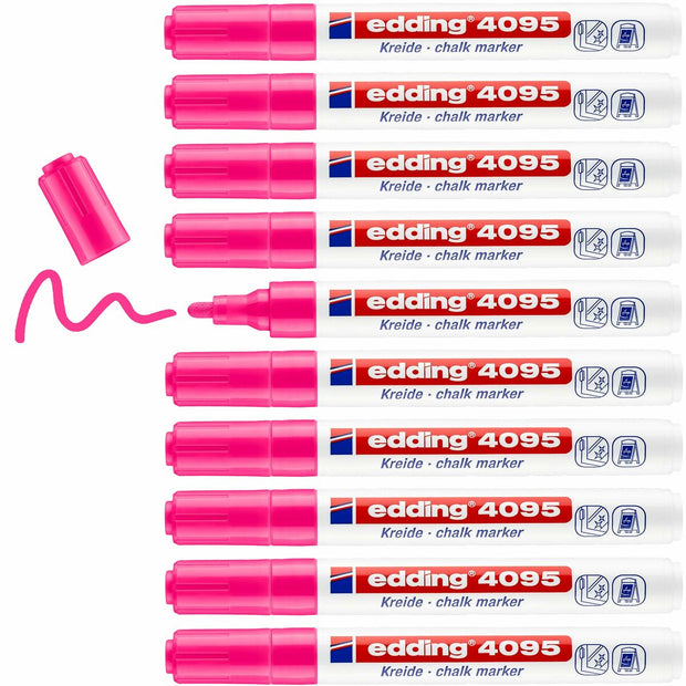 Liquid chalk marker Edding 4095 Pink 10Units