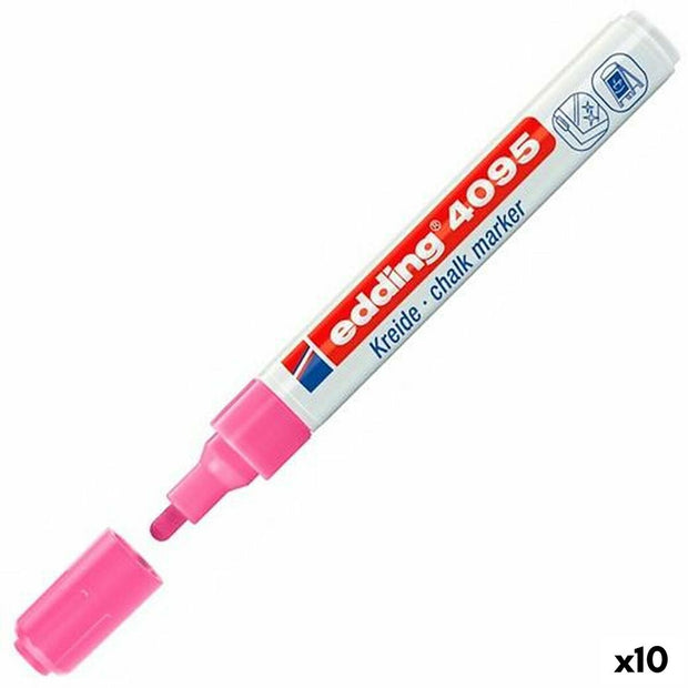 Liquid chalk marker Edding 4095 Pink 10Units