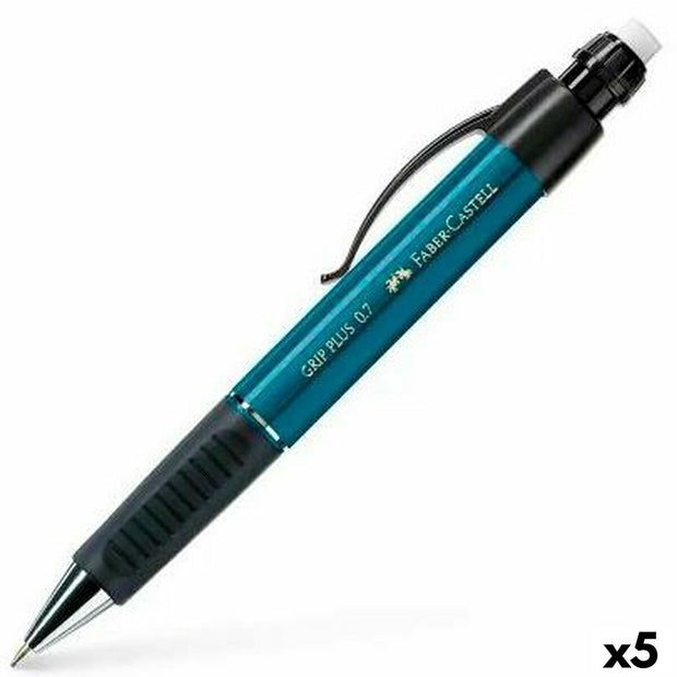 Pencil Lead Holder Faber-Castell Grip Plus Black 0,7 mm (5 Units)