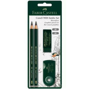 Pencil Set Faber-Castell Black 5 Units