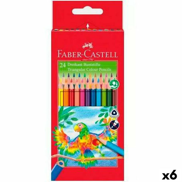 Colouring pencils Faber-Castell Multicolour (6 Units)