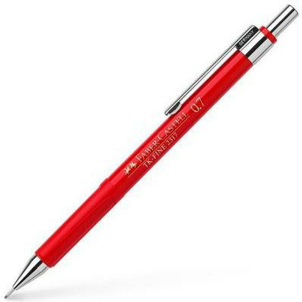 Pencil Lead Holder Faber-Castell Tk-Fine 2317 Red 0,7 mm (10Units)