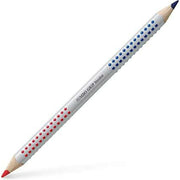 Colouring pencils Faber-Castell Jumbo Red Blue (12 Units)