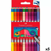 Set of Felt Tip Pens Faber-Castell Case 5 Units