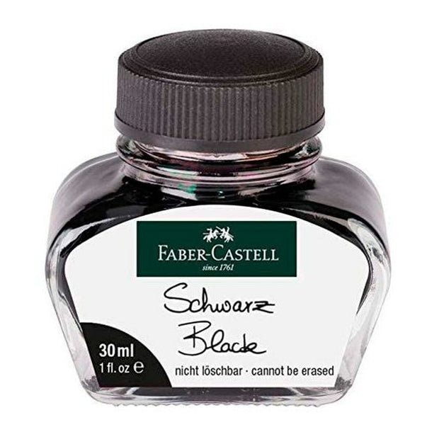 Ink Faber-Castell Black 30 ml 6 Units