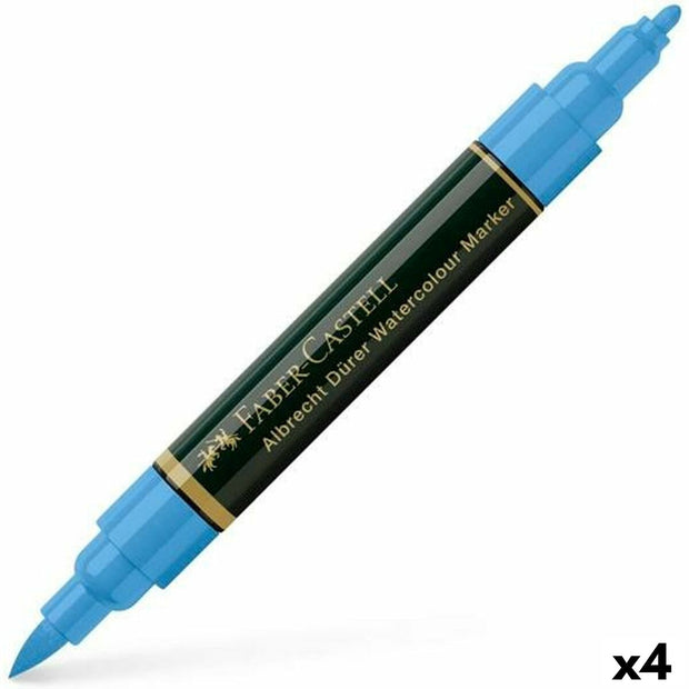felt-tip pens Faber-Castell Durer Blue (4 Units)