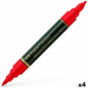 felt-tip pens Faber-Castell Durer Red (4 Units)