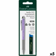 Pencil Lead Holder Faber-Castell Apollo 2327 Pink Dark blue 0,7 mm (5 Units)