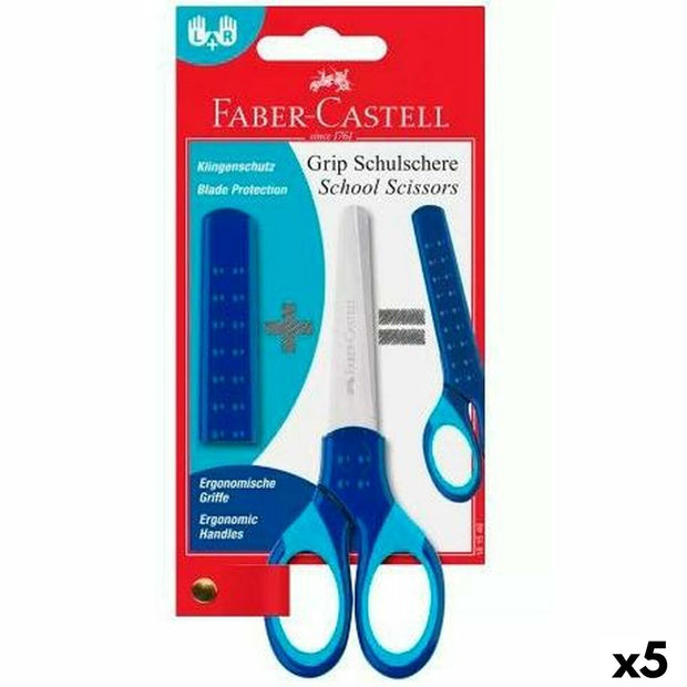 Scissors Faber-Castell Blue (5 Units)