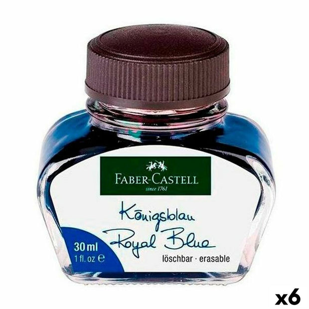 Ink Faber-Castell Blue 30 ml 6 Units