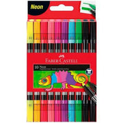 Set of Felt Tip Pens Faber-Castell Neon Case 10Units