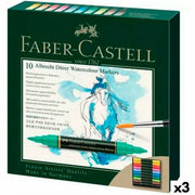 Set of Felt Tip Pens Faber-Castell Case Watercolours 3 Units