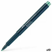 Permanent marker Faber-Castell Metallics Wanderlust Green (10Units)