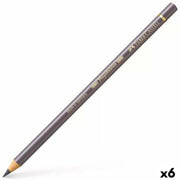 Colouring pencils Faber-Castell Polychromos Grey (6 Units)