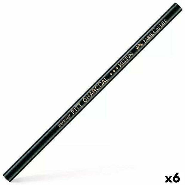 Pencil Faber-Castell Pitt Charcoal Charcoal Media (6 Units)