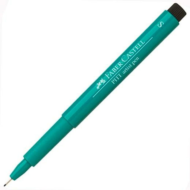 felt-tip pens Faber-Castell Pitt Artist Fineliner S Turquoise (10Units)