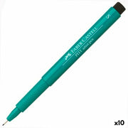 felt-tip pens Faber-Castell Pitt Artist Fineliner S Turquoise (10Units)