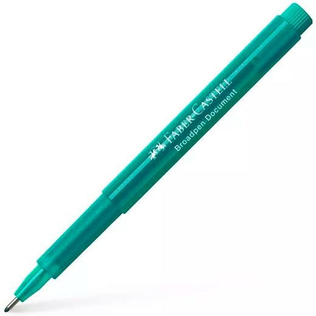 felt-tip pens Faber-Castell Broadpen Document Turquoise 10Units