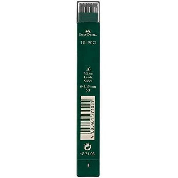 Pencil lead replacement Faber-Castell 6B 3,15 mm (3 Units)