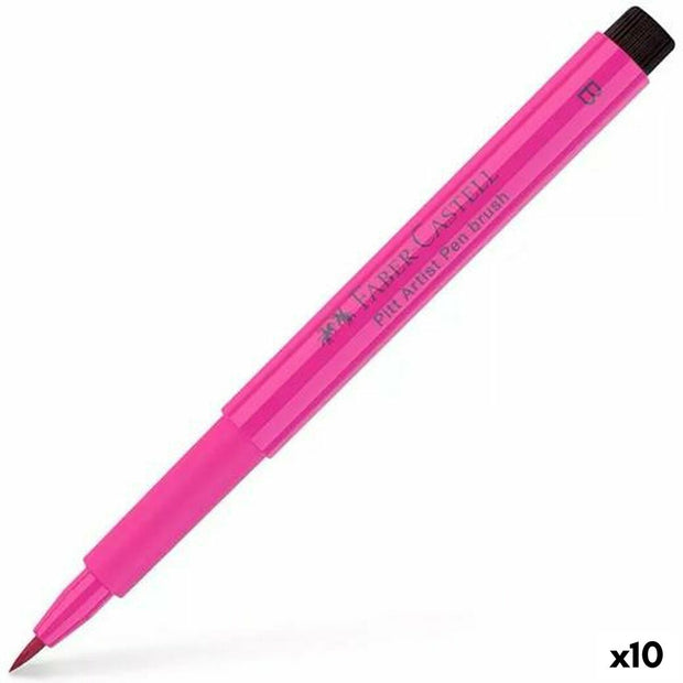 felt-tip pens Faber-Castell Pitt Artist Pink Dark pink (10Units)