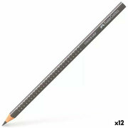Colouring pencils Faber-Castell Colour Grip Grey (12 Units)
