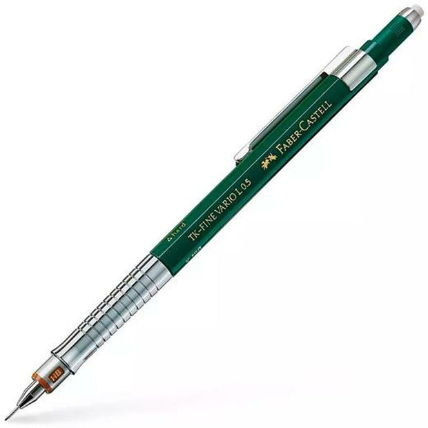 Pencil Lead Holder Faber-Castell Tk-Fine Vario L Green 0,5 mm (10Units)