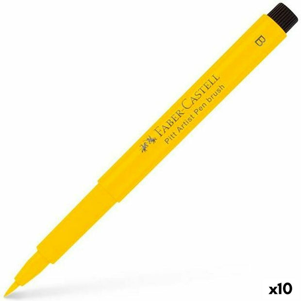 felt-tip pens Faber-Castell Pitt Artist Cadmium Yellow (10Units)