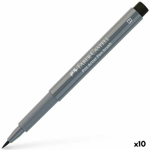 felt-tip pens Faber-Castell Pitt Artist IV Grey (10Units)