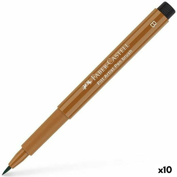 felt-tip pens Faber-Castell Pitt Artist Brown (10Units)