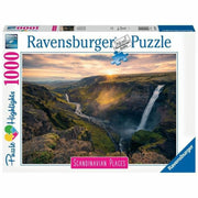 Puzzle Ravensburger Iceland: Kirkjuffellsfoss  (1000 Pieces)