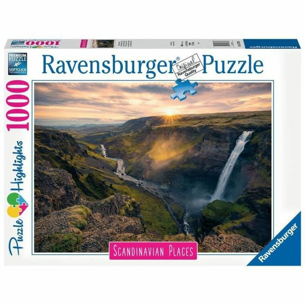 Puzzle Ravensburger Iceland: Kirkjuffellsfoss  (1000 Pieces)