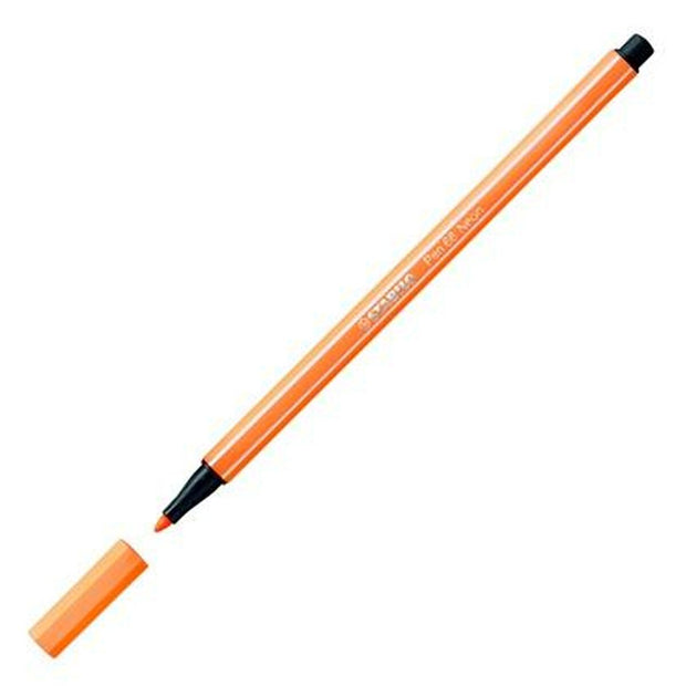 felt-tip pens Stabilo Pen 68 Fluorescent Orange 10Units