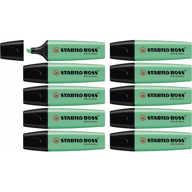 Fluorescent Marker Stabilo Boss Turquoise 10Units