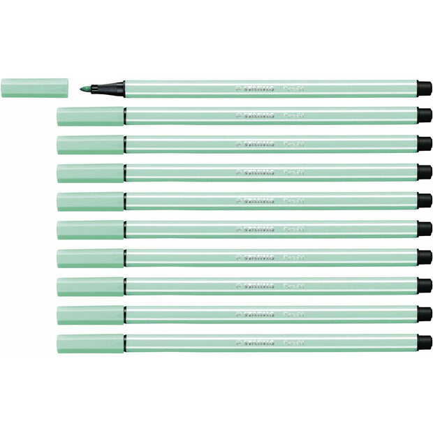 felt-tip pens Stabilo Pen 68 Ice Green 10Units