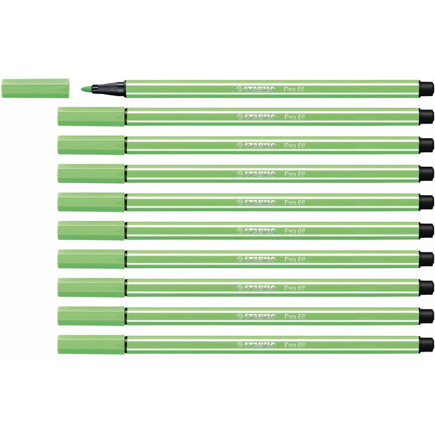 felt-tip pens Stabilo Pen 68 Emerald Green 10Units