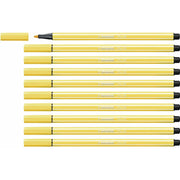 felt-tip pens Stabilo Pen 68 Yellow 10Units