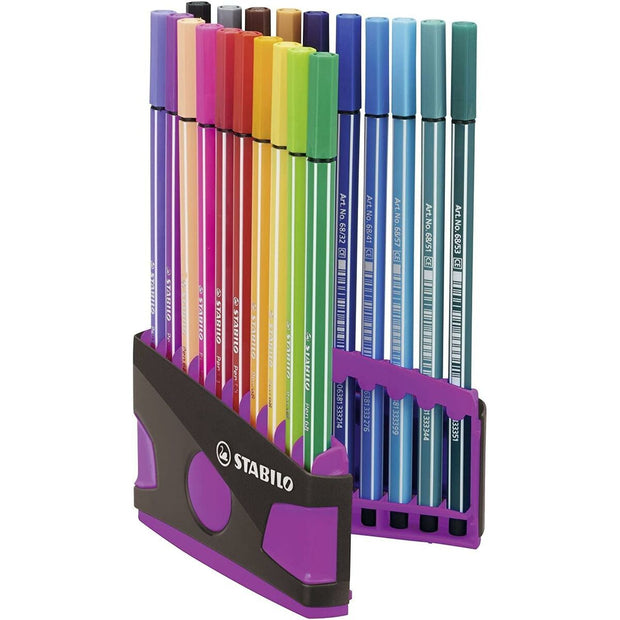 Set of Felt Tip Pens Stabilo Pen 68 1 Unit